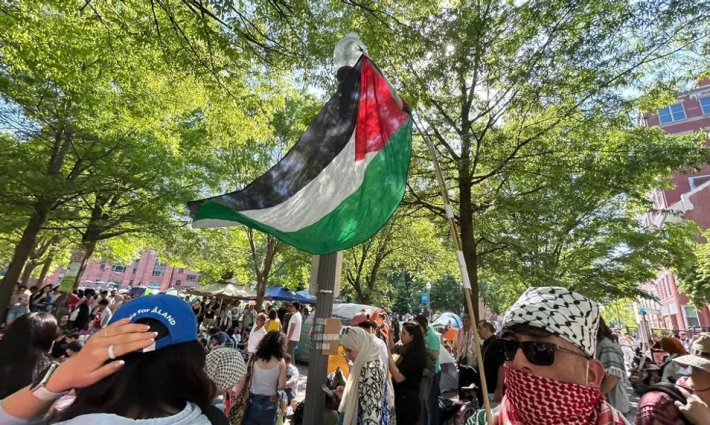 مظاهرة طلابية داعمة لفلسطين