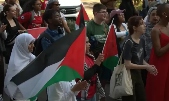 مظاهرة طلابية داعمة لفلسطين