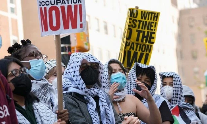 مظاهرة طلابية داعمة لفلسطين