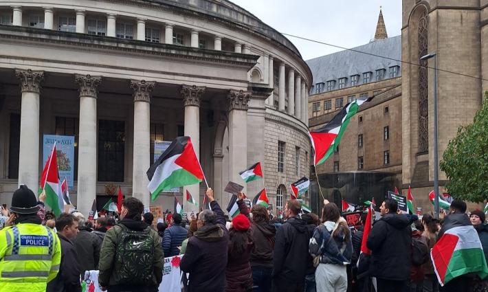 احتجاج مؤيد لفلسطين