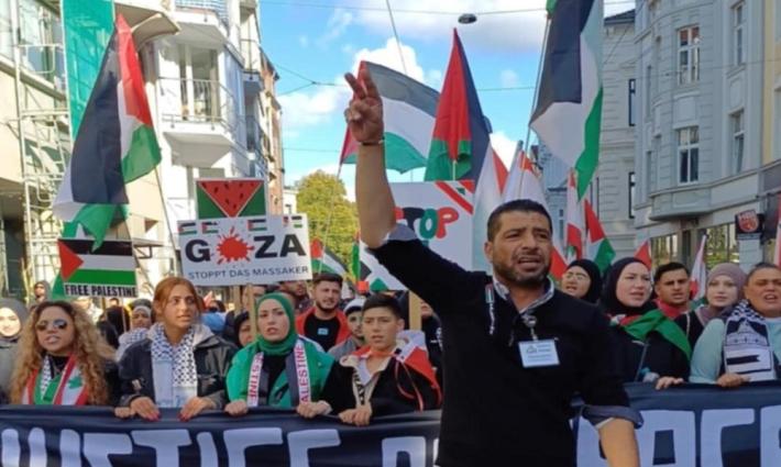 مظاهرة داعمة لفلسطين في بريمن الألمانية