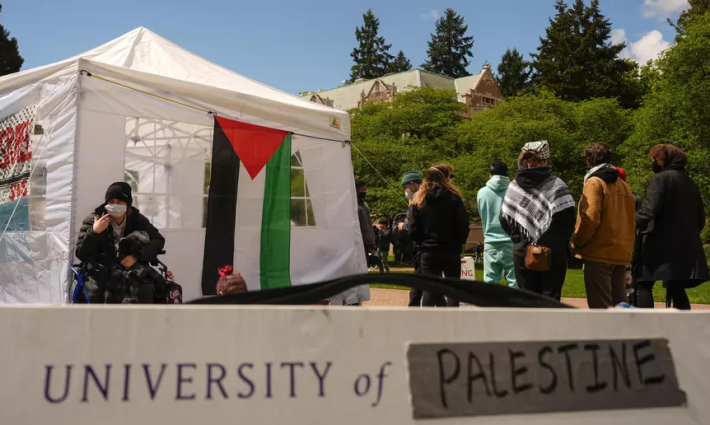 مخيم طلابي تضامني