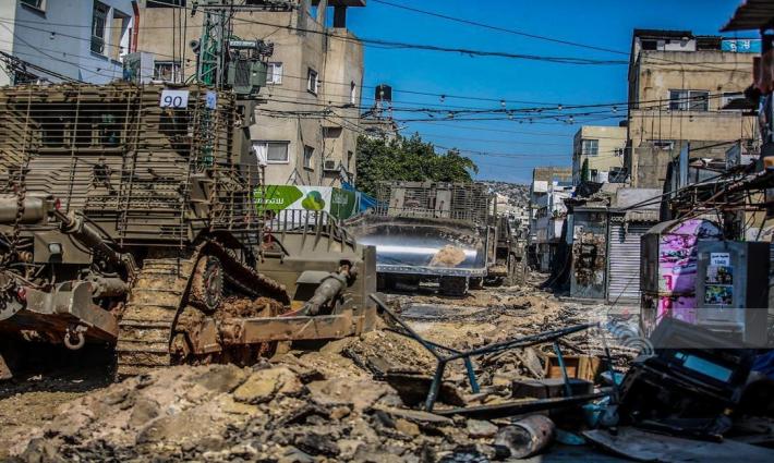 تدمير البنية التحتية في مخيمات الضفة الغربية