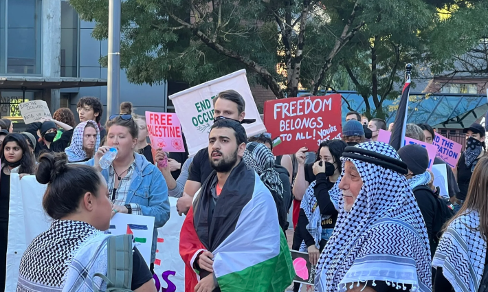 مظاهرة داعمة لفلسطين