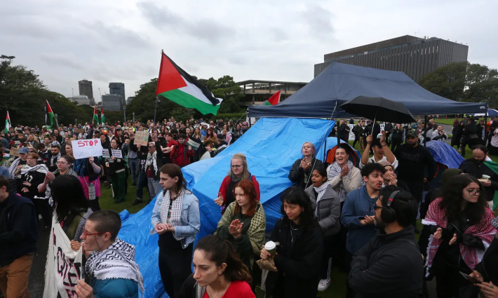 احتجاجات تضامنية في أستراليا للمطالبة بوقف إطلاق النار
