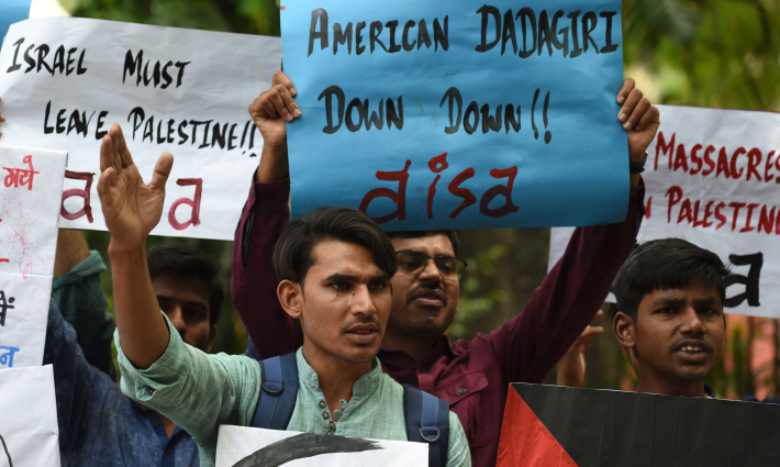 تظاهرة مؤيدة لفلسطين في الهند