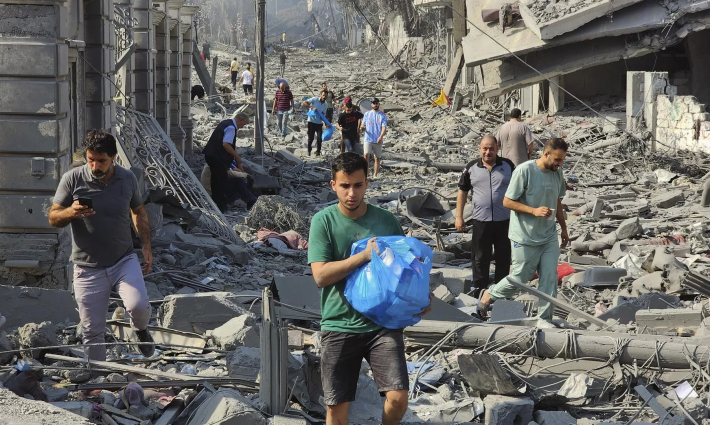 نزوح العائلات في غزة