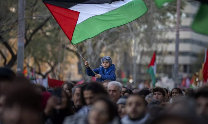 مظاهرة داعمة لفلسطين