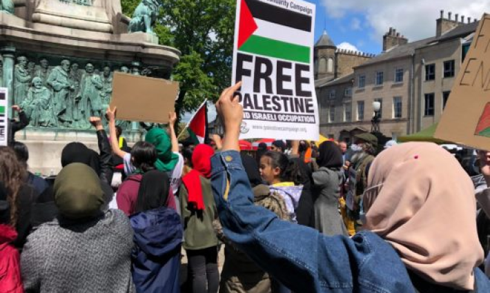 مظاهرة طلابية داعمة لفلسطين