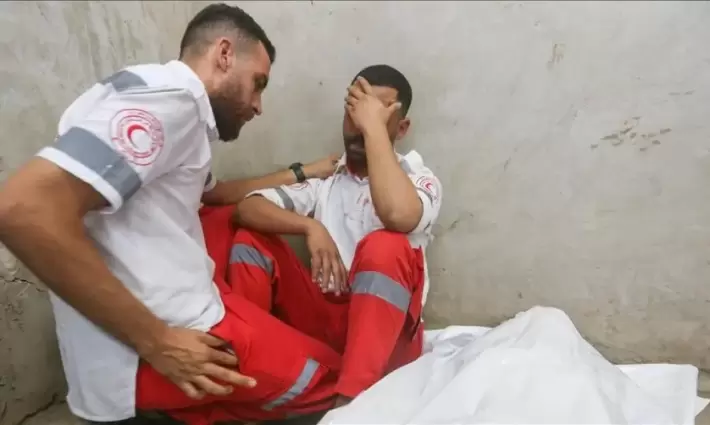 مسعفون من غزة