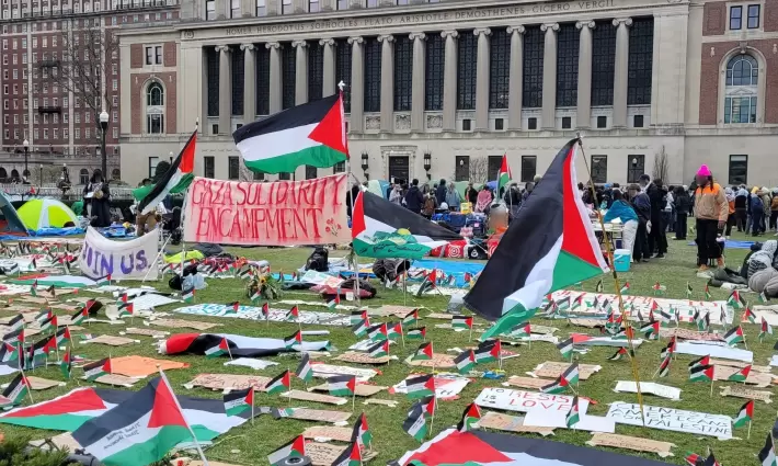 مخيم طلابي تضامني