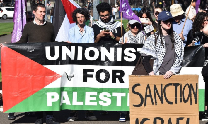 مظاهرة طلابية داعمة لفلسطين