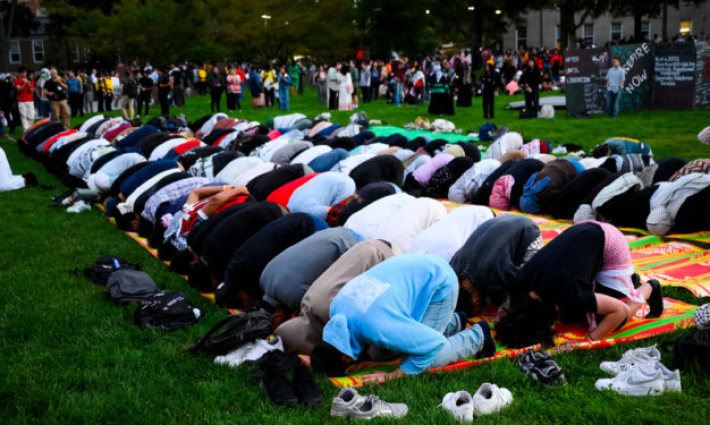 تحدوا محاولات منعهم.. طلاب ماريلاند ينظمون وقفة تضامنية مع شهداء فلسطين