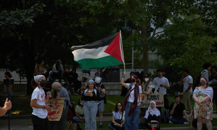 مظاهرة داعمة لفلسطين