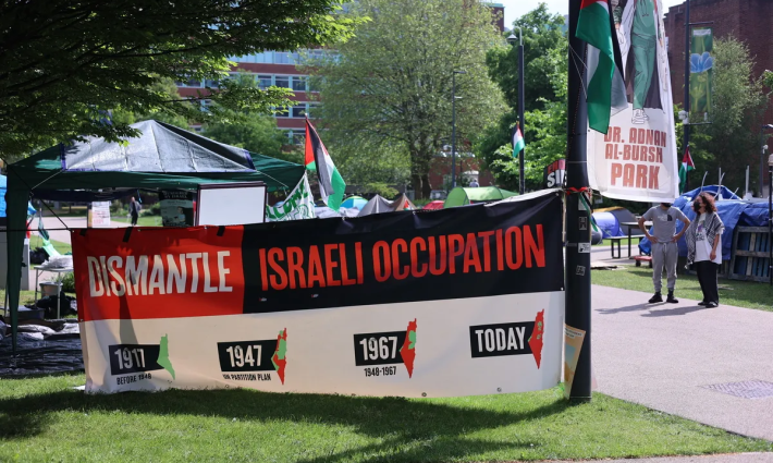 مظاهرة داعمة لفلسطين