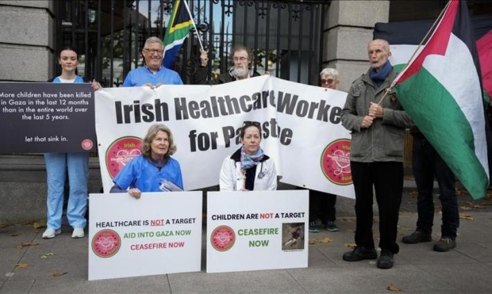 مظاهرة في أيرلندا تطالب بحظر منتجات المستوطنات الإسرائيلية