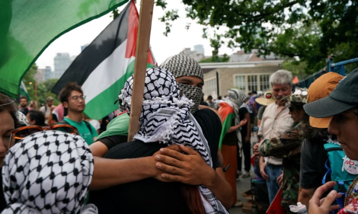 مظاهرة طلابية داعمة لفلسطين