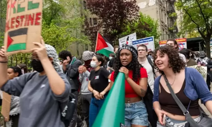 وقفة طلابية داعمة لفلسطين