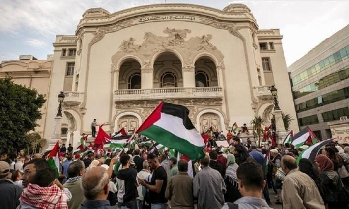 مظاهرة داعمة لفلسطين