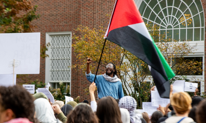 مظاهرة طلابية داعمة لفلسطين