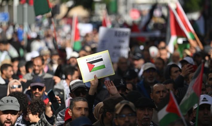 مظاهرة داعمة لفلسطين