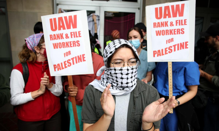 مظاهرة طلابية داعمة لفلسطين