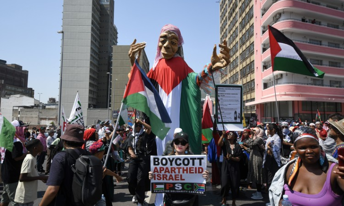 مظاهرة داعمة لفلسطين في كيب تاون