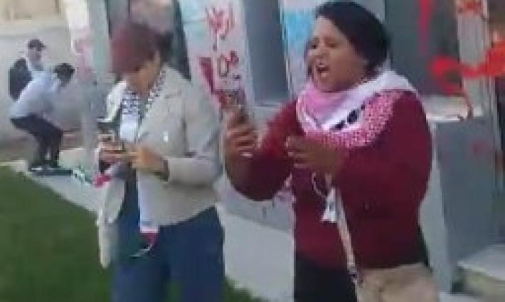 احتجاج داعم لفلسطين في تونس