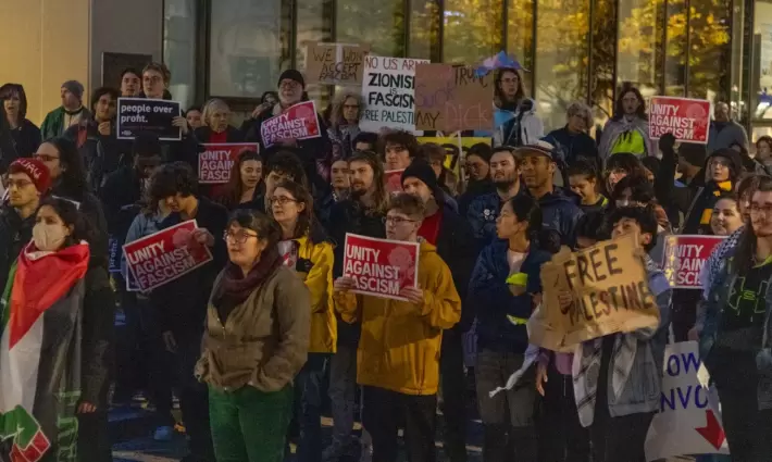 مظاهرة داعمة لفلسطين