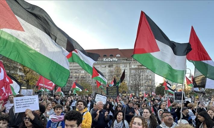 مظاهرة داعمة لفلسطين