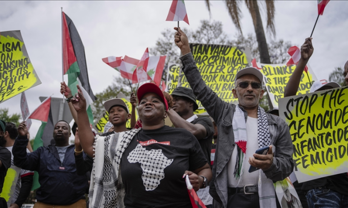وقفة داعمة لفلسطين في جنوب أفريقيا