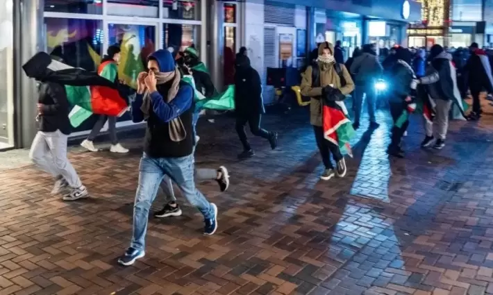 محتجون مؤيدون لفلسطين في هولندا