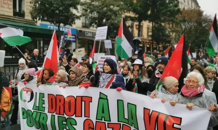 أنصار فلسطين في فرنسا ينددون بتسليح كيان الاحتلال