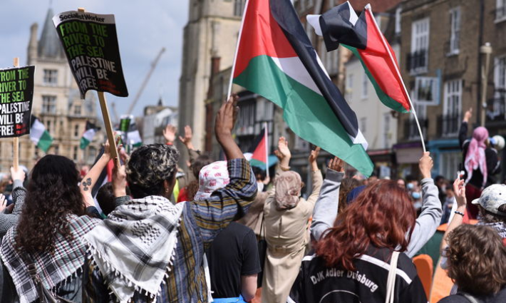 مظاهرة طلابية داعمة لفلسطين