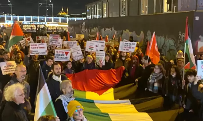 احتجاج مؤيد لفلسطين في تركيا