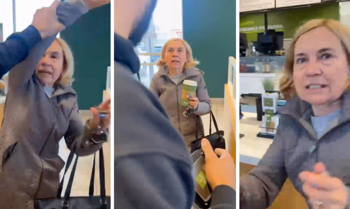 امرأة أمريكية اعتدت على زوجين يرتديان رموزًا فلسطينية