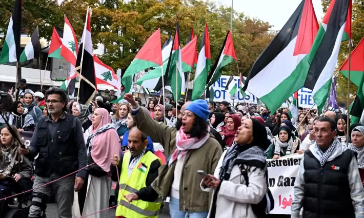 مظاهرة داعمة لفلسطين