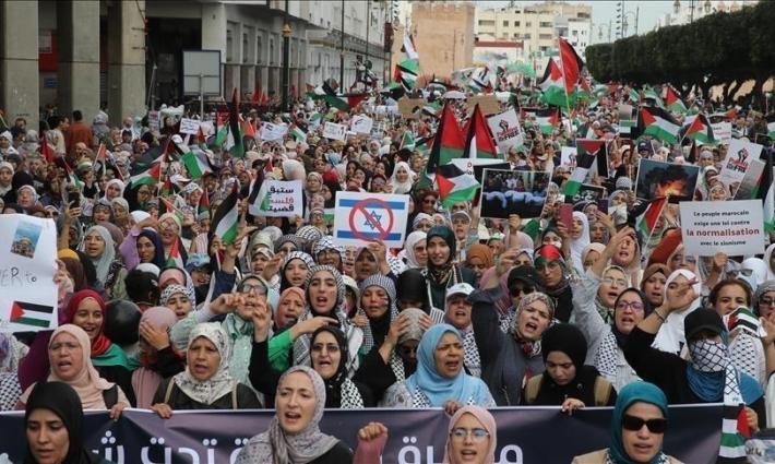 مظاهرة داعمة لفلسطين