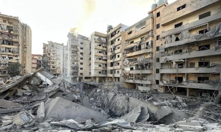 من مظاهر الدمار في لبنان