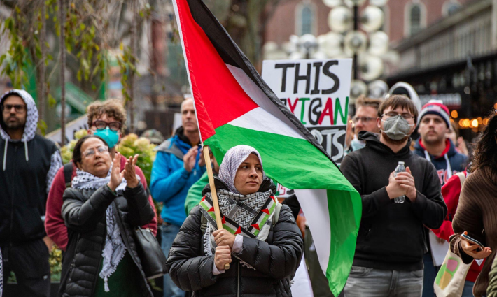 مظاهرة داعمة لفلسطين