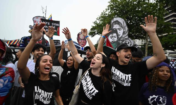 مظاهرة داعمة لفلسطين في البرازيل