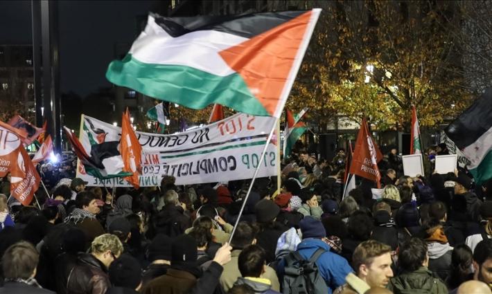 مظاهرة داعمة لفلسطين في فرنسا