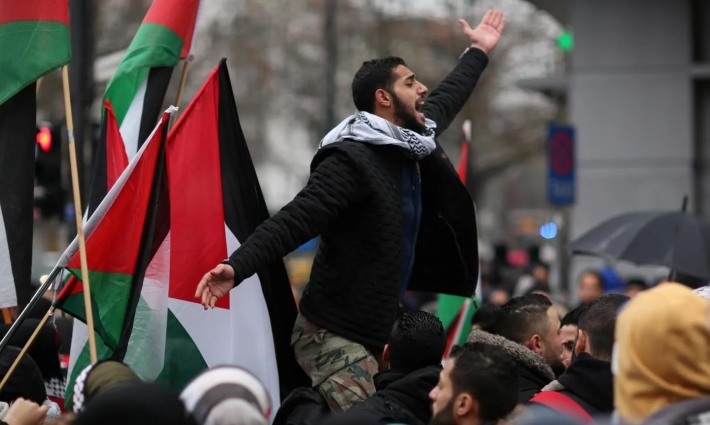 مظاهرة داعمة لفلسطين