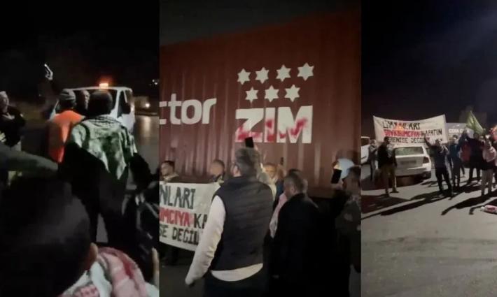 احتجاجات في إسطنبول رفضًا لاستقبال الحاويات الإسرائيلية