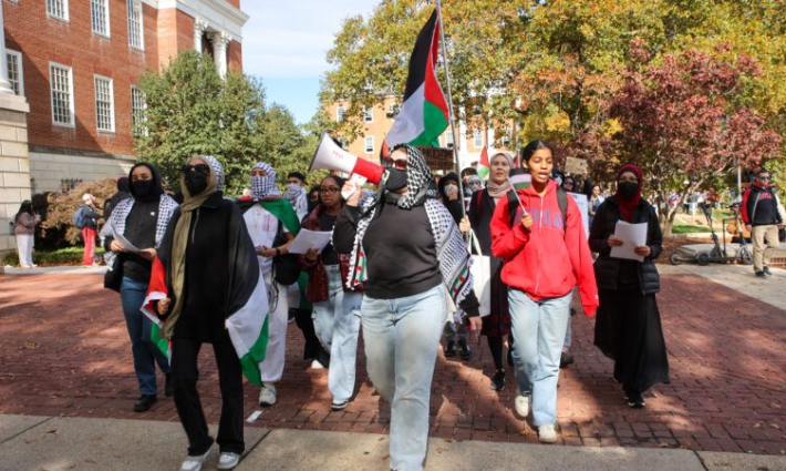 تحرك طلابي تضامني مع فلسطين