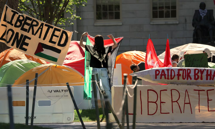 مخيم طلابي داعم لفلسطين