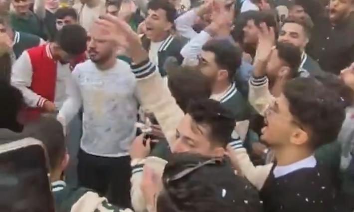 خريجو جامعة المنصورة يهتفون لفلسطين