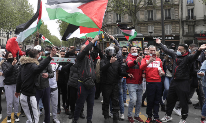 مظاهرة داعمة لفلسطين في فرنسا