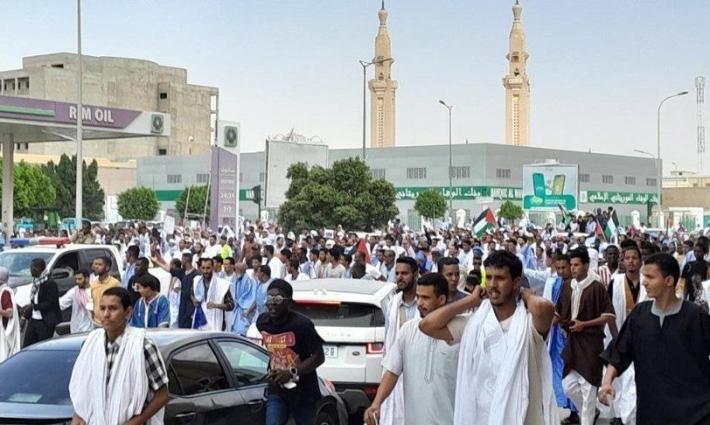 مظاهرة داعمة لفلسطين في موريتانيا