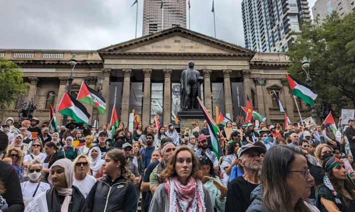 وقفة تضامنية مع فلسطين في أستراليا
